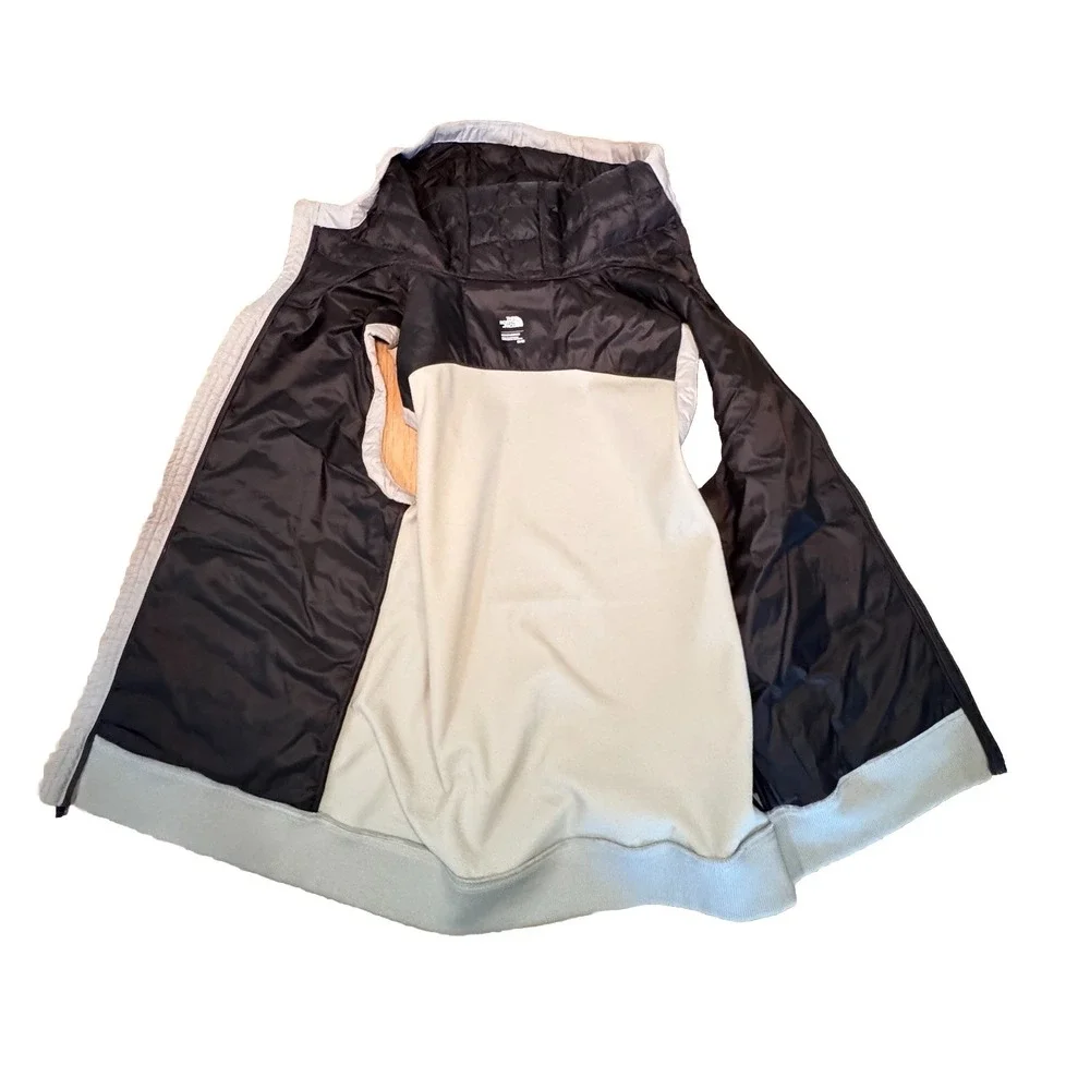 The North Face Kilowatt Gray‎ Thermoball Hooded Vest Men's Sz M EUC